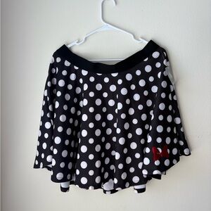 NWT Disney Parks Minnie Mouse Polka Dot Skirt XL